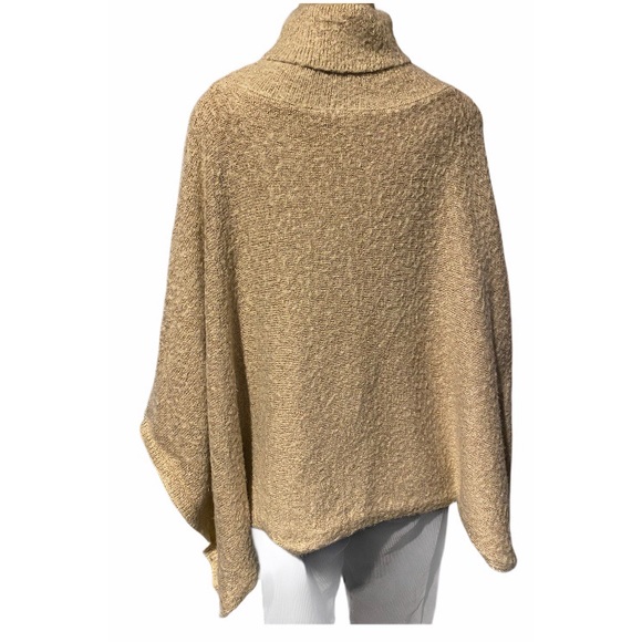 Anthropology Akemi + Kin Gold Poncho Sweater OS - Picture 3 of 6